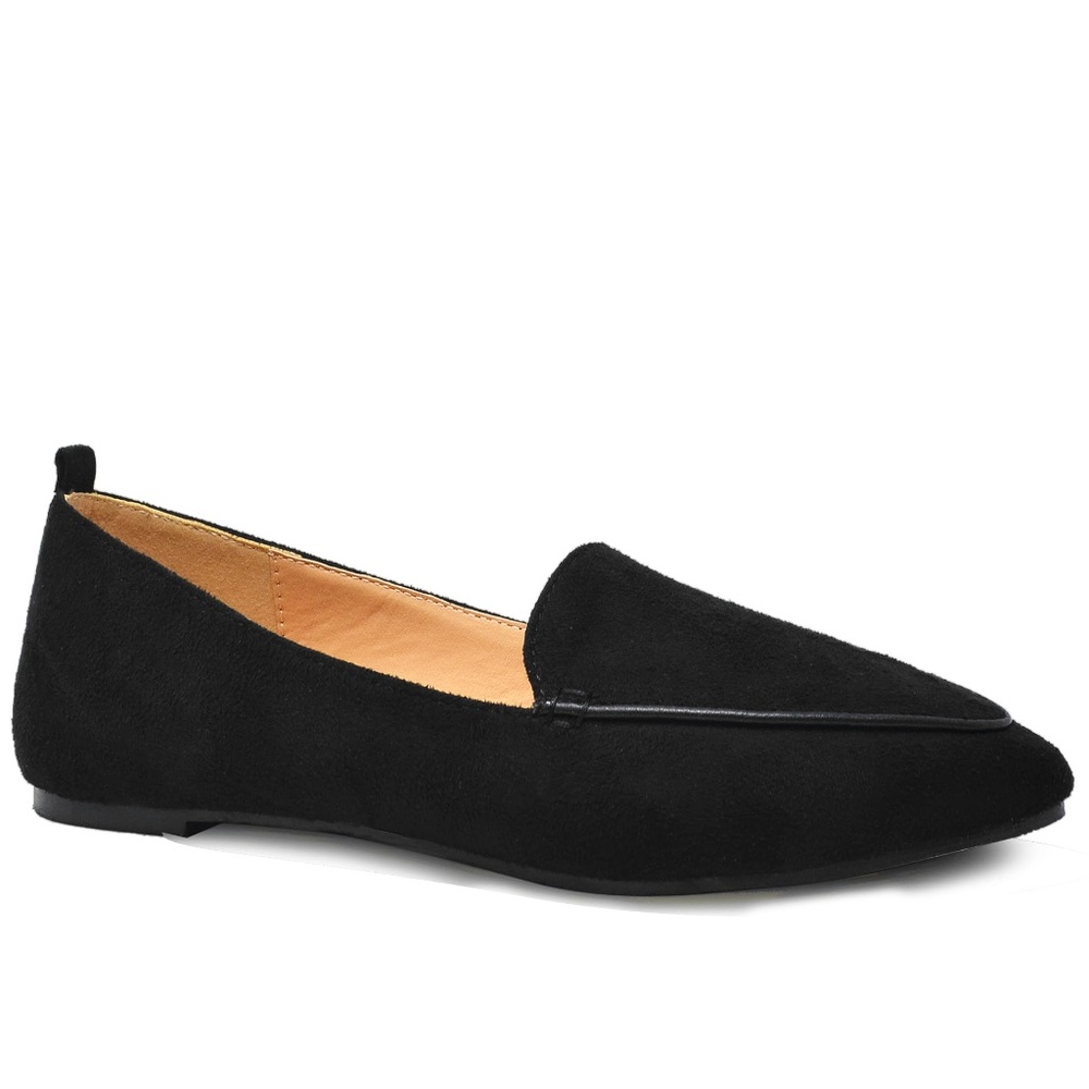 ⭐️ Women Black Suede Oxford Flats - Picture 4 of 4